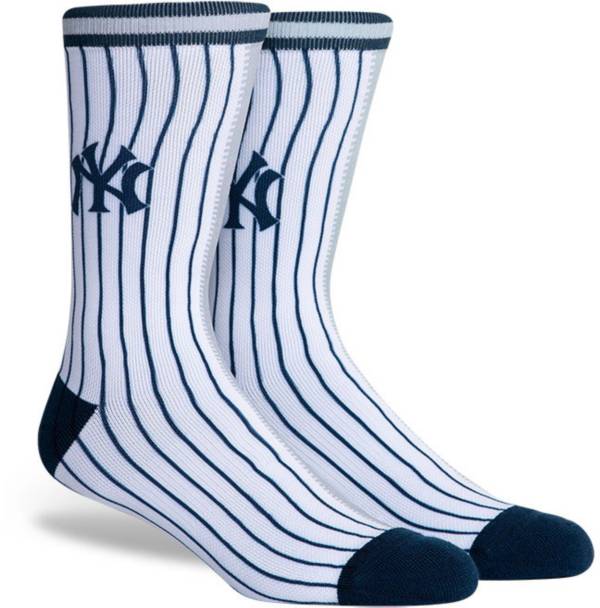 PKWY New York Yankees Blue Split Crew Socks