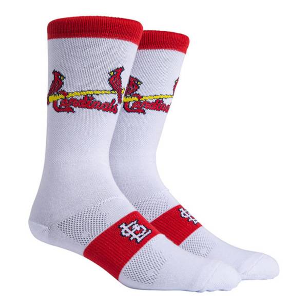 PKWY Men's St. Louis Cardinals Uniform Crew Socks