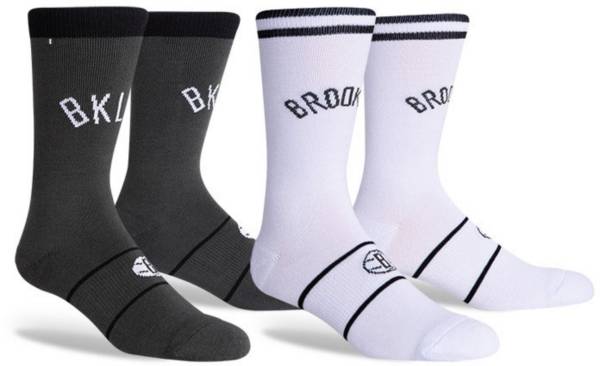 PKWY Brooklyn Nets 2-Pack Crew Socks