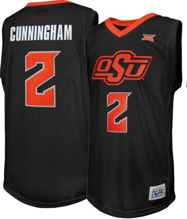 Retro Brand Men's Oklahoma State Cowboys Cade Cunningham #2 Black Replica  Basketball Jersey