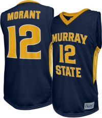 Original Retro Brand Men's Murray State Racers Ja Morant #12 Navy Blue Replica Basketball Jersey, XXL