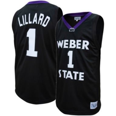 sorry, Original Retro Brand Men's Weber State Wildcats Damian Lillard #1 Black Replica Basketball Jersey is currently out of stock