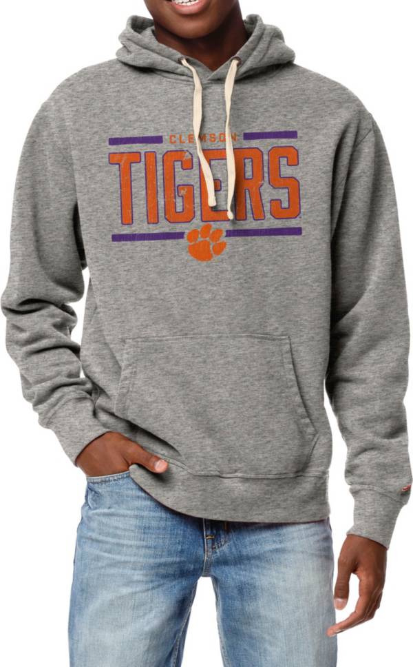 League-Legacy Men's Clemson Tigers Grey Stadium Pullover Hoodie