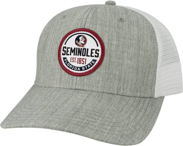 League-Legacy Men's Florida State Seminoles Grey Mid-Pro Adjustable Trucker Hat product image