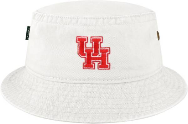 League-Legacy Men's Houston Cougars Relaxed Twill White Bucket Hat product image