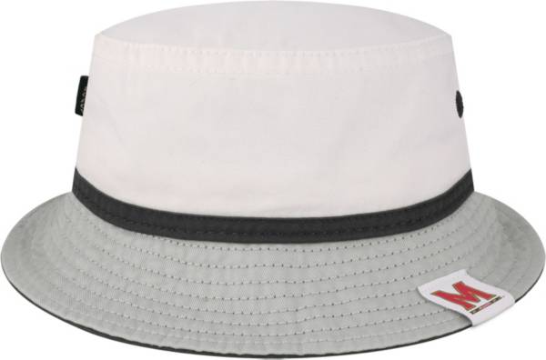 League-Legacy Men's Maryland Terrapins Weston Relaxed Twill White Bucket Hat product image
