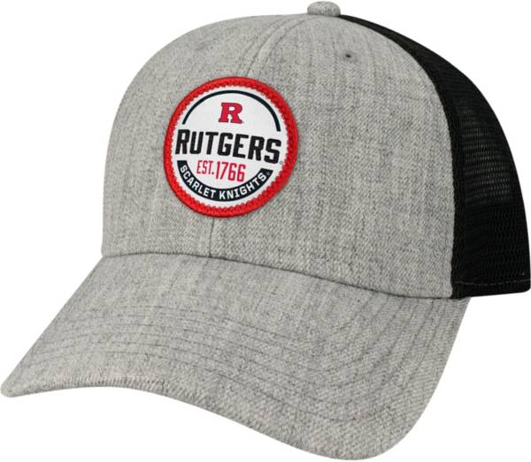 League-Legacy Men's Rutgers Scarlet Knights Grey Lo-Pro Adjustable Trucker Hat product image