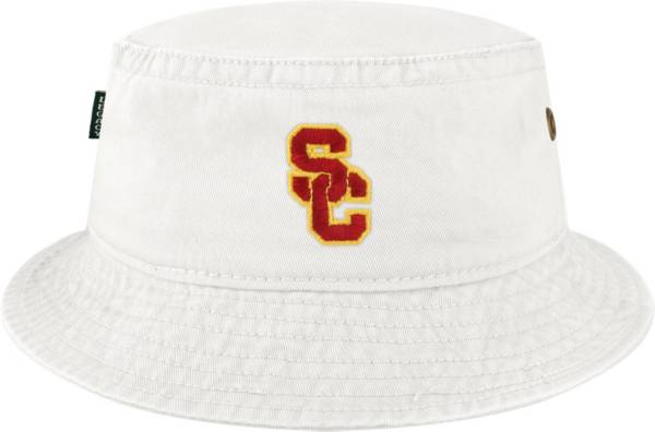 League-Legacy Men's USC Trojans Relaxed Twill White Bucket Hat