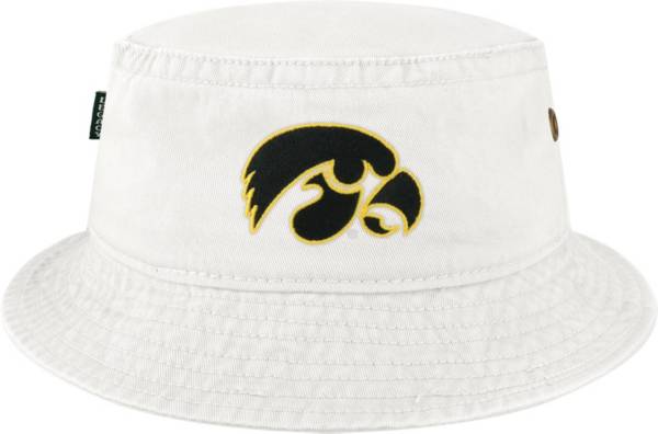 League-Legacy Men's Iowa Hawkeyes Relaxed Twill White Bucket Hat