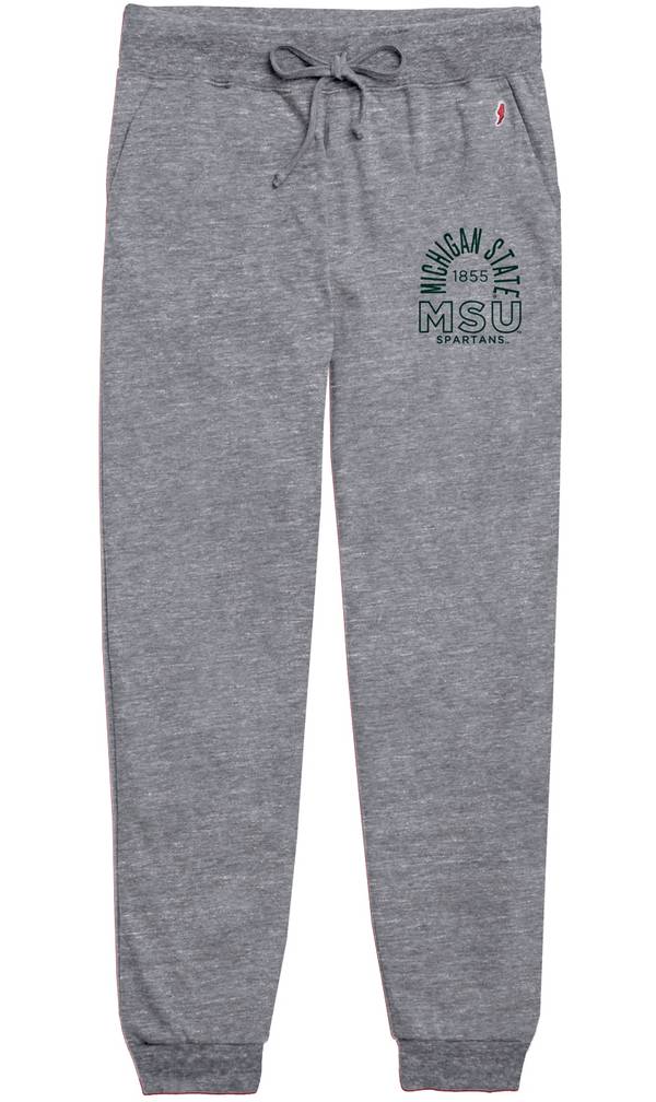 League-Legacy Women's Michigan State Spartans Grey Intramural Joggers product image