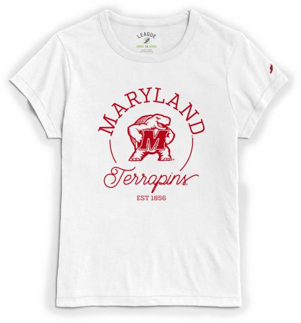 League-Legacy Women's Maryland Terrapins Re-Spin White T-Shirt product image