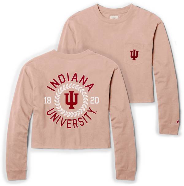 League-Legacy Women's Indiana Hoosiers Rose Clothesline Midi Long Sleeve T-Shirt product image