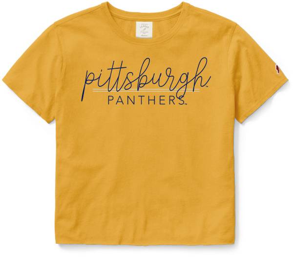 League-Legacy Women's Pitt Panthers Honey Clothesline Cotton Crop T-Shirt product image