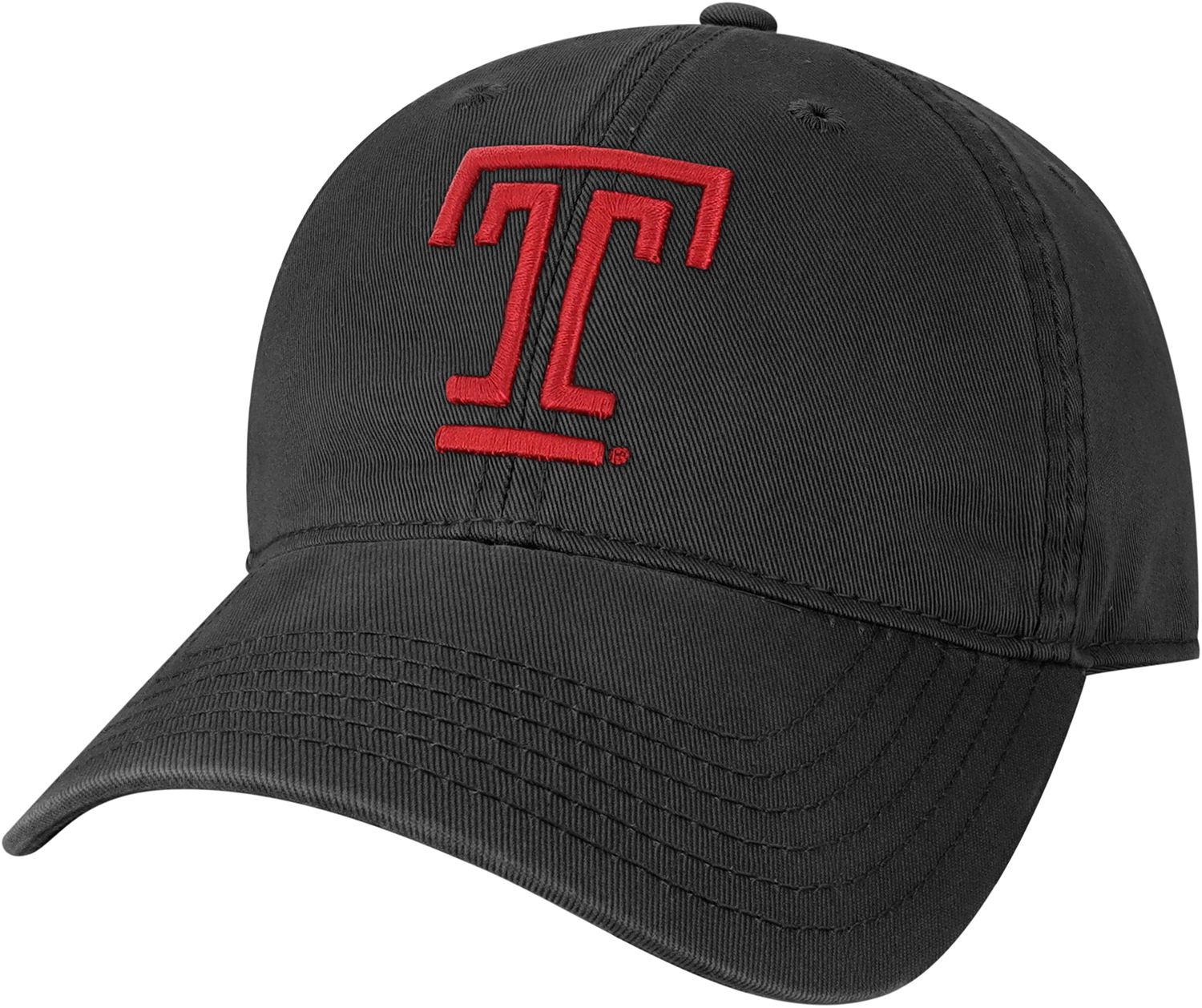 League-Legacy Youth Temple Owls Relaxed Twill Adjustable Black Hat product image