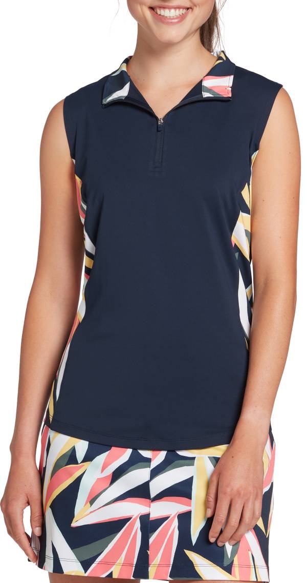 Lady Hagen Women's Tropical Side Piece Sleeveless Golf Polo product image