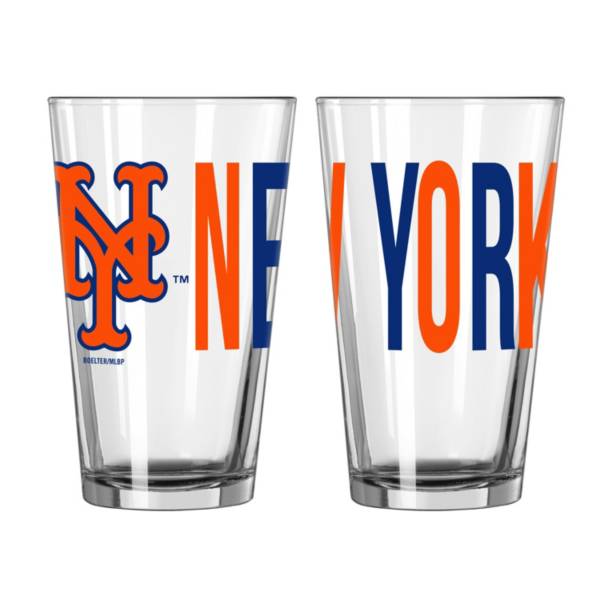 Logo New York Mets 16 oz. Overtime Pint Glass