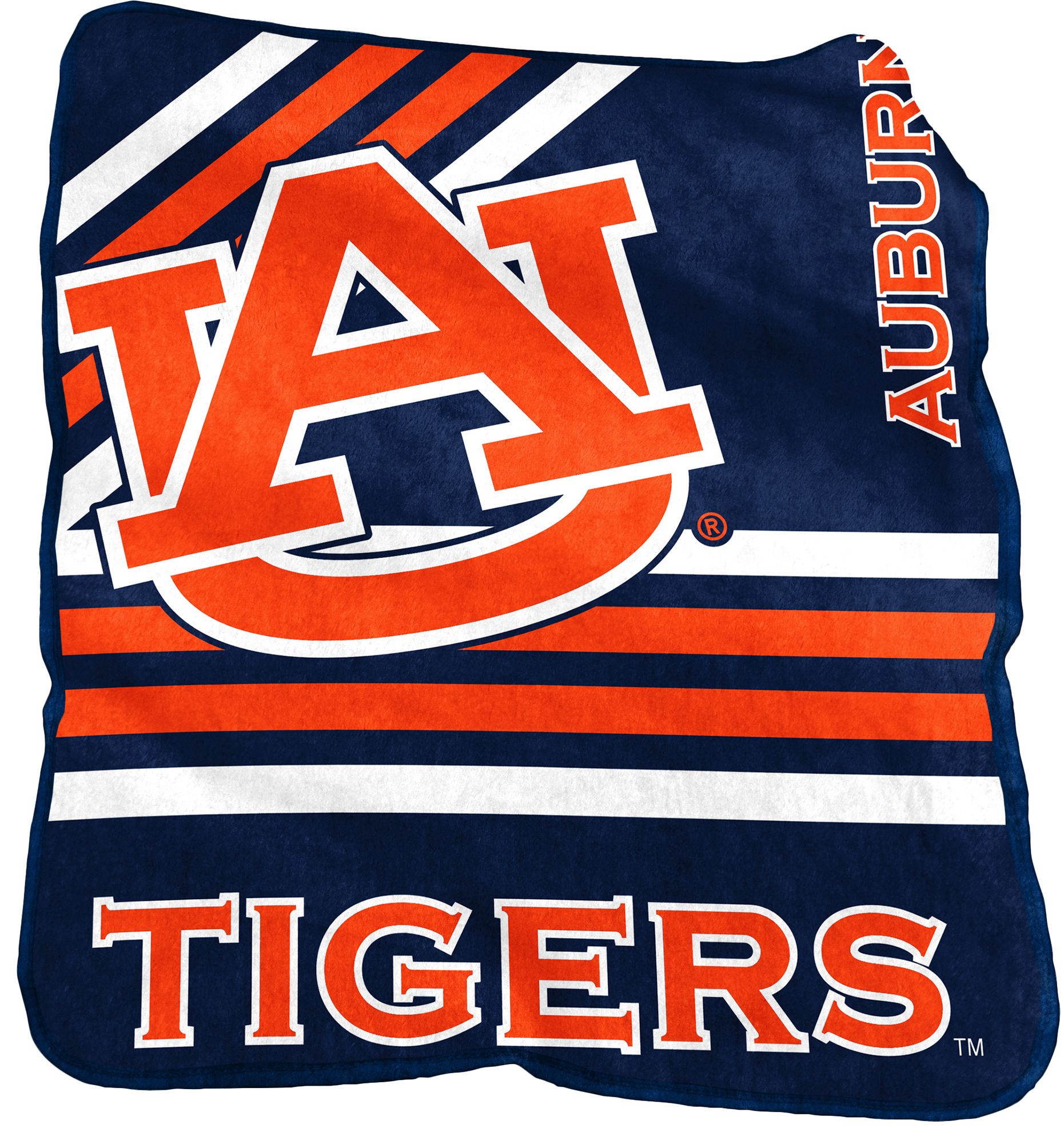 Logo Brands Auburn Tigers Raschel Throw Blanket