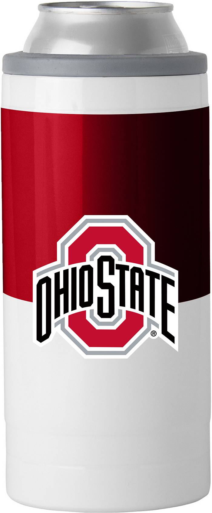 Ohio State Helmet Logo - Red 30oz Beverage Tumbler with Lid