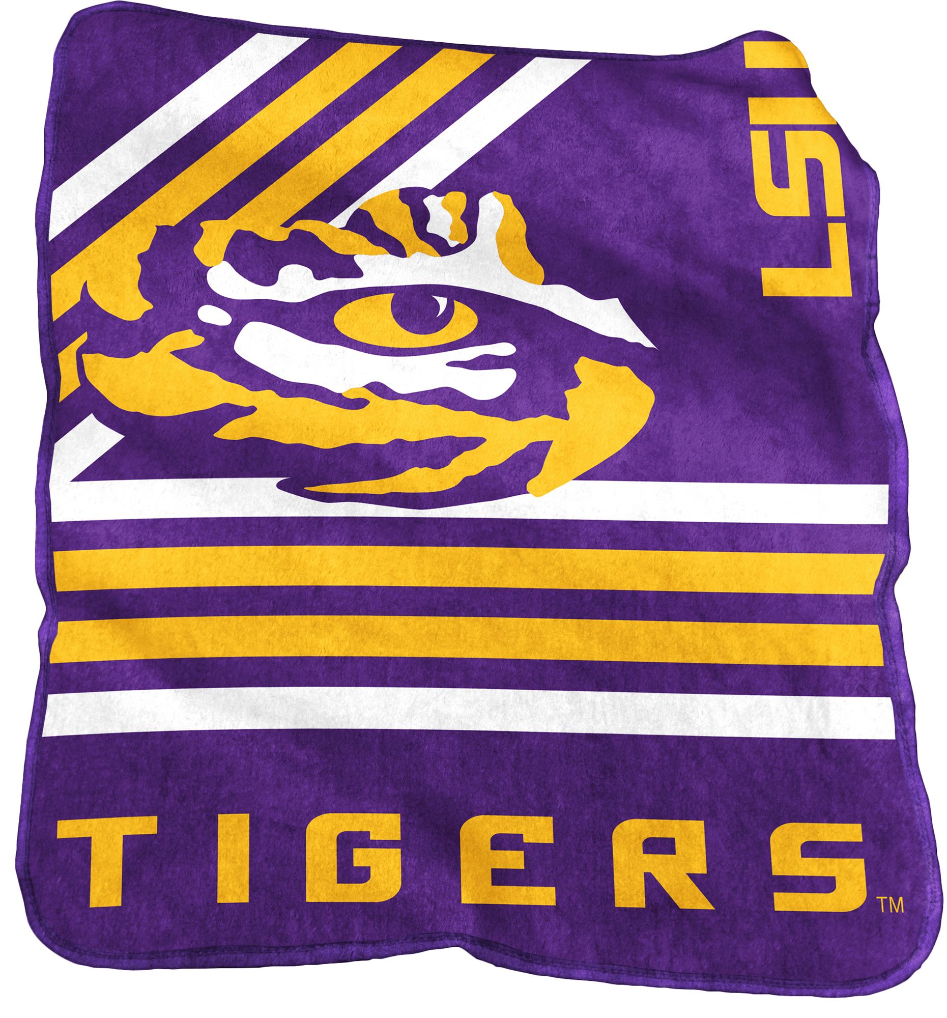 Logo Brands LSU Tigers Raschel Throw Blanket