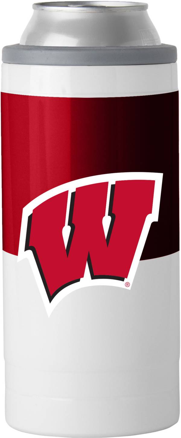 Logo Brands Wisconsin Badgers 12 oz. Slim Can Cooler product image