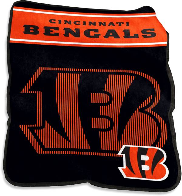 Logo Brands Cincinnati Bengals Raschel Throw Blanket product image
