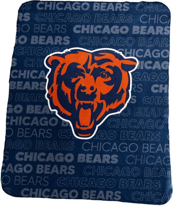 NFL Chicago Bears Helmet Personalized 50x60 Lightweight Fleece Blanket - -  On Sale Today!