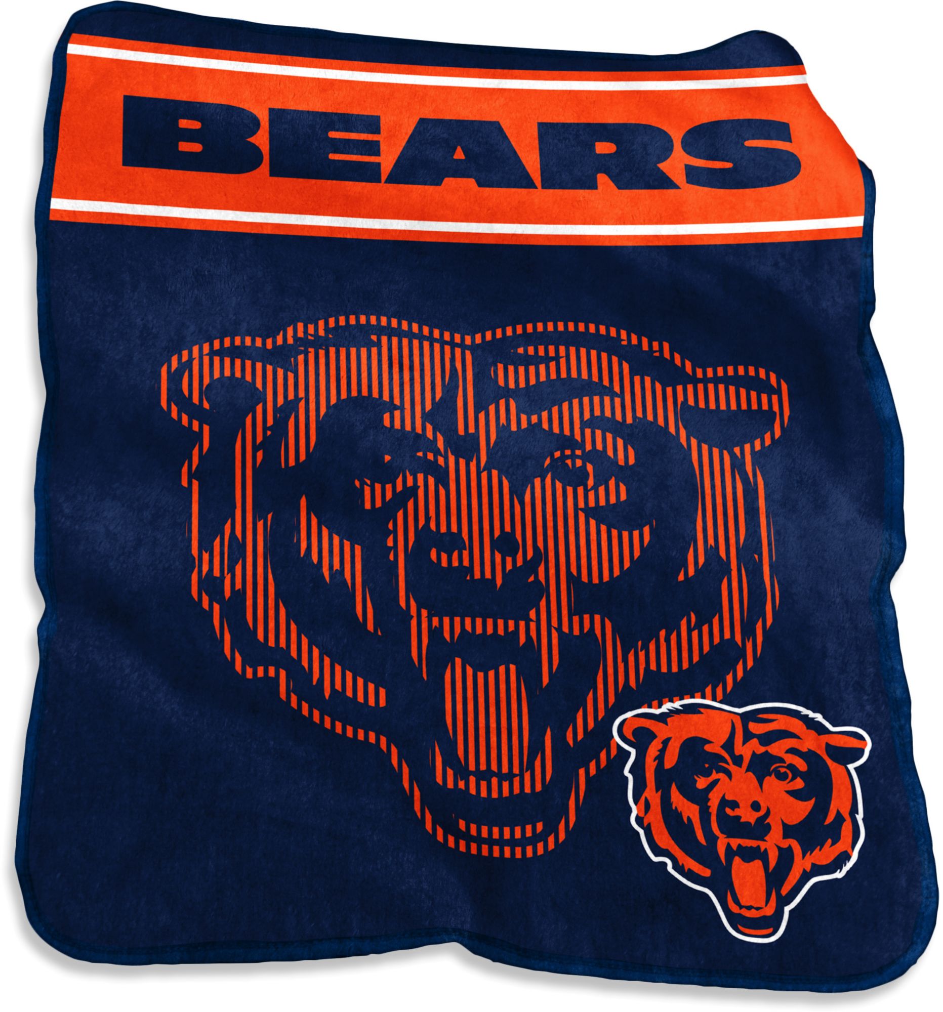 Logo Brands Chicago Bears Raschel Throw Blanket