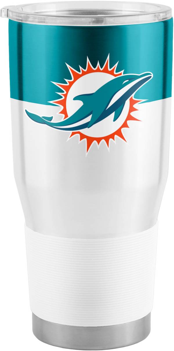 Logo Brands Miami Dolphins Color Block 30 oz. Tumbler