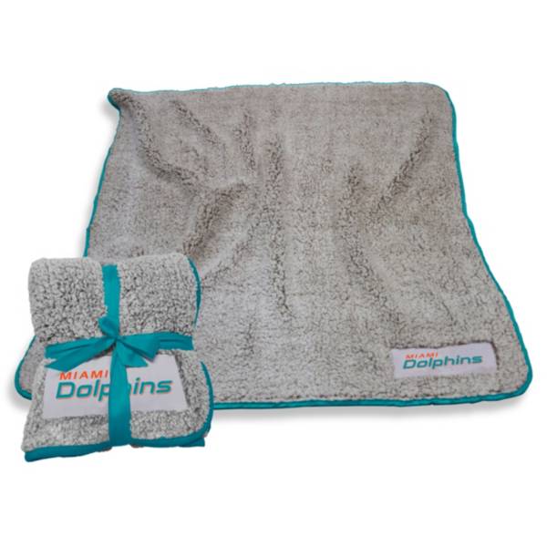 Logo Brands Miami Dolphins Frosty Fleece Blanket product image