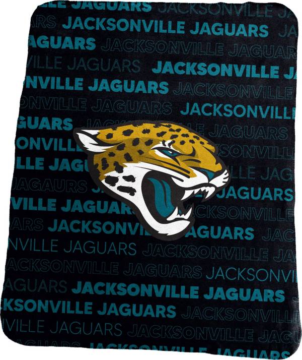 Logo Brands Jacksonville Jaguars Frosty Fleece Blanket