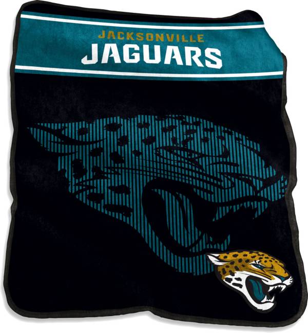 Logo Brands Jacksonville Jaguars Raschel Throw Blanket product image