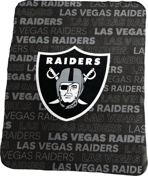 Las Vegas Raiders 58 inch x 2 yd 100% Polyester Fleece Logo Baseball Sports Precut Sewing & Craft Fabric, Black, Size: 60 Inches Wide by 2 Yards