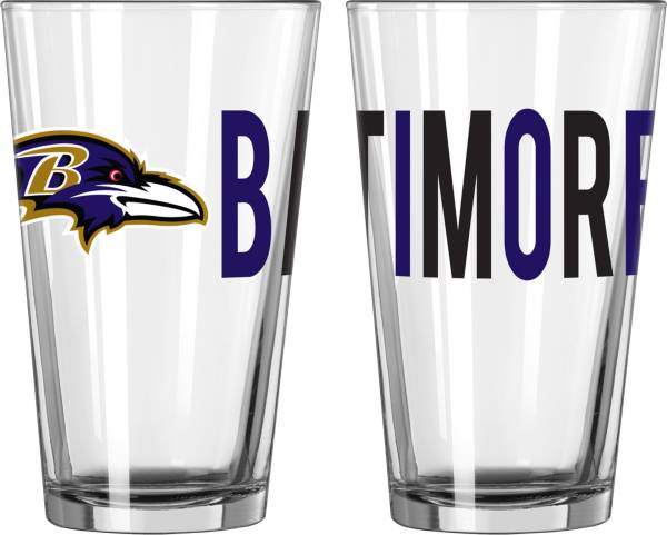 Logo Baltimore Ravens 16 oz. Pint Glass