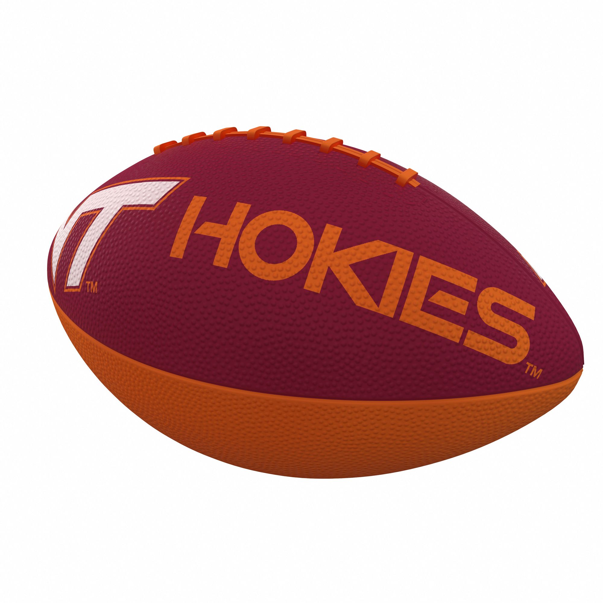 Logo Brands Virginia Tech Hokies Logo Rubber Junior Football product image