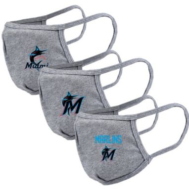 sorry, Levelwear Adult Miami Marlins Grey 3-Pack Face Coverings is currently out of stock