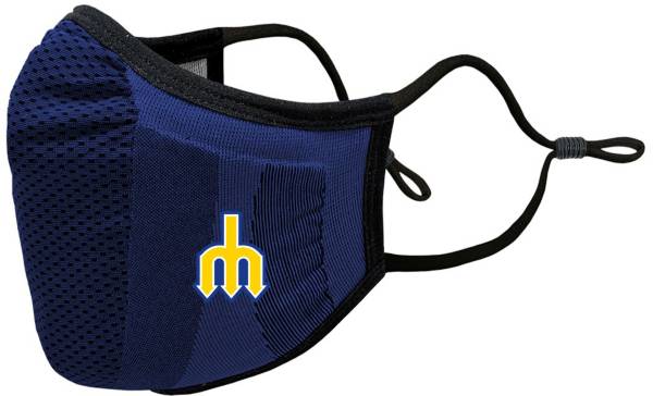 Levelwear Adult Seattle Mariners Blue Retro Logo Guard 3 Face Covering product image