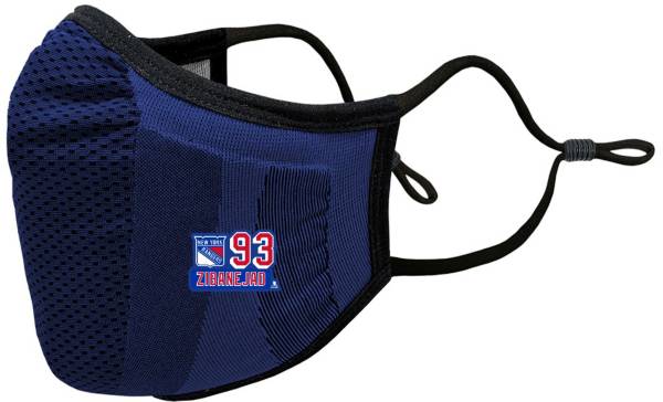 Levelwear Adult New York Rangers Guard 3 Mika Zibanejad #93 Royal Face Mask