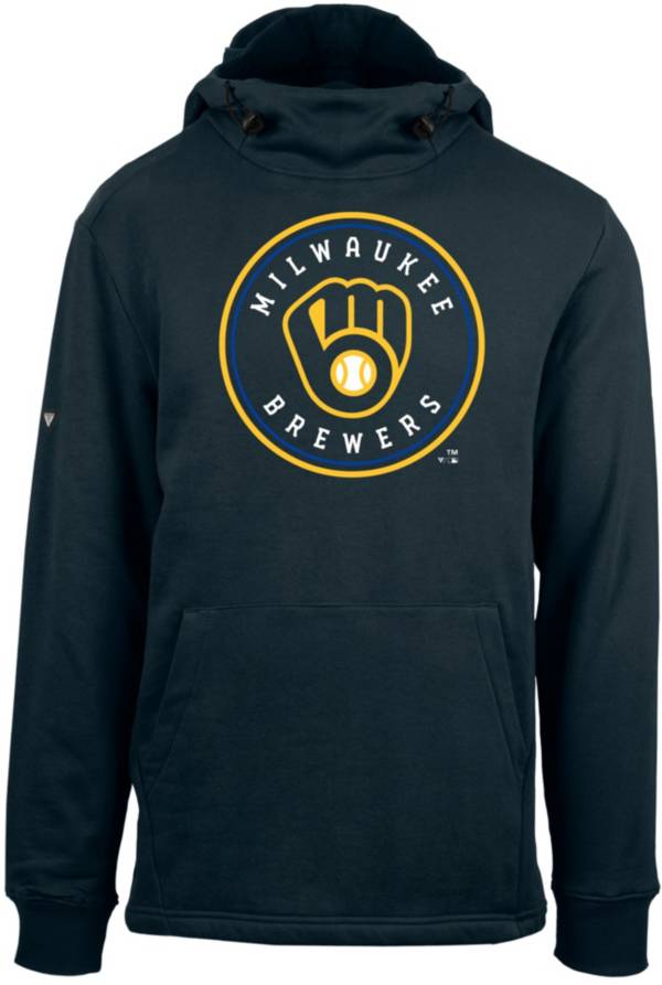 Levelwear Men's Milwaukee Brewers Navy Shift Core Full Front Hoodie product image