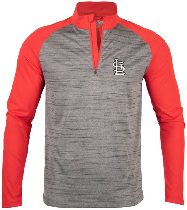 Levelwear Men's St. Louis Cardinals Grey Vandal Insignia Core ¼ Zip Shirt product image