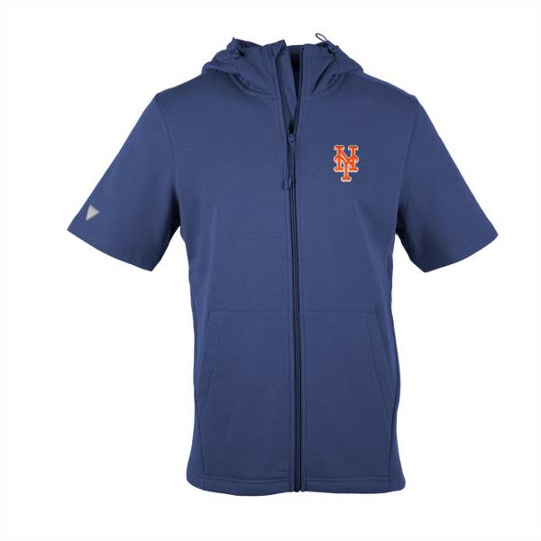 Levelwear Men's New York Mets Royal Recruit Insignia Core Short Sleeve Fleece Hoodie product image