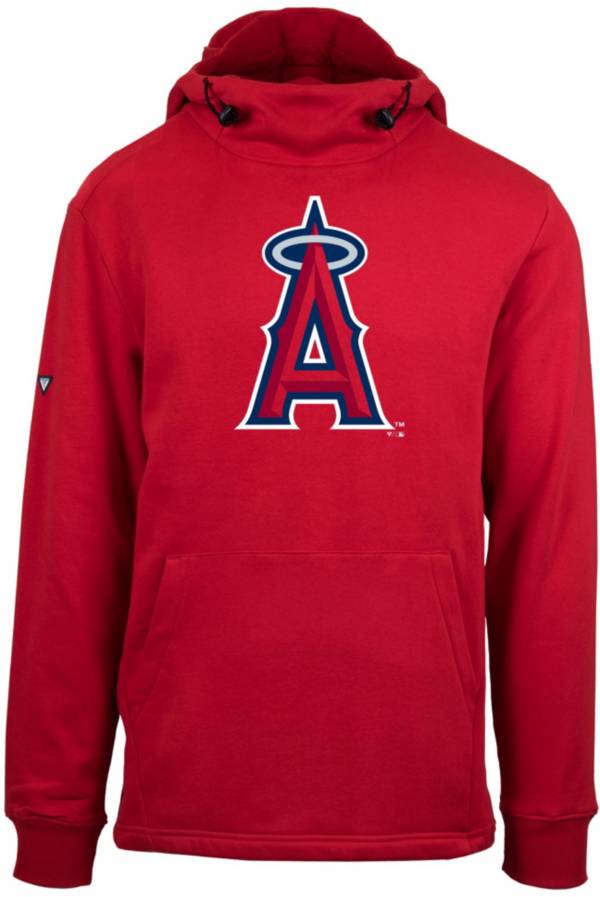 Men's Los Angeles Angels Fanatics Branded Red Static Logo Pullover Hoodie