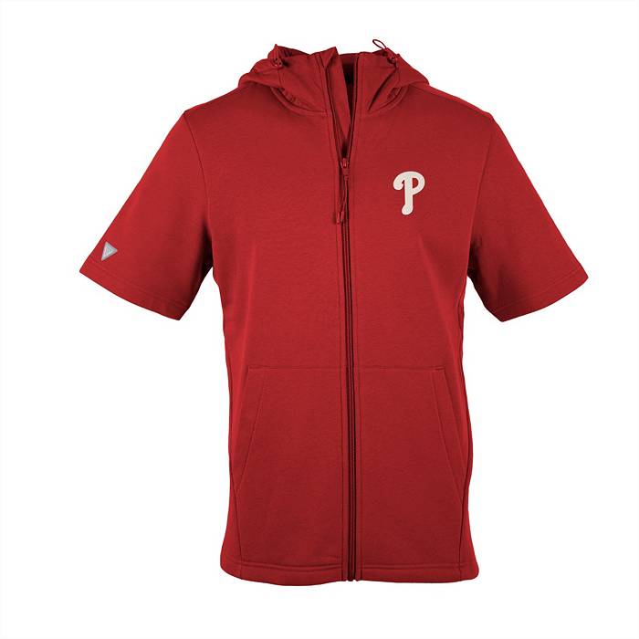 Columbia Men's Philadelphia Phillies Red Tackle Pullover Hoodie