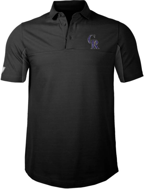 Levelwear Men's Colorado Rockies Black Rival Insignia Core Polo product image