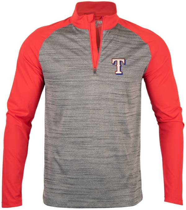 Levelwear Men's Texas Rangers Grey Vandal Insignia Core ¼ Zip Shirt product image