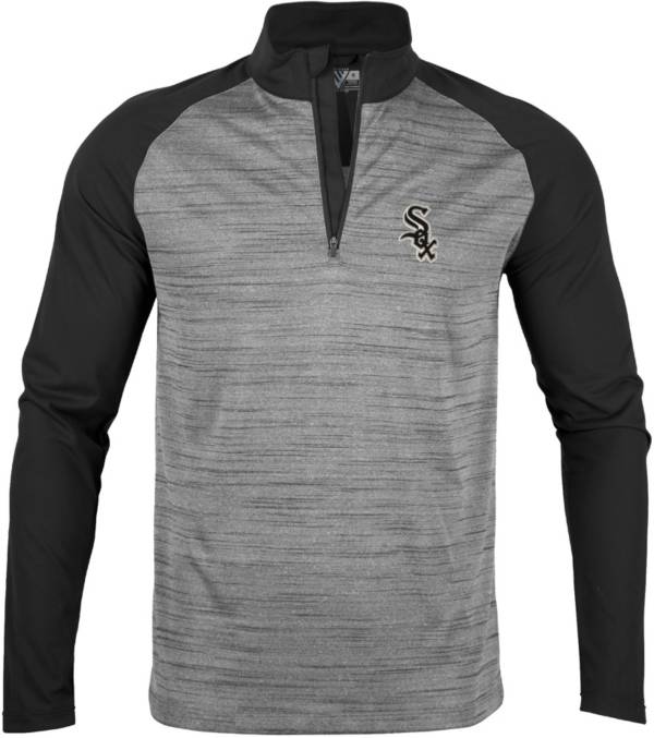 Levelwear Men's Chicago White Sox Grey Vandal Insignia Core ¼ Zip Shirt product image