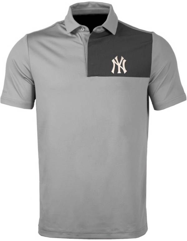 Levelwear Men's New York Yankees Gray Nolan Insignia Core Polo product image