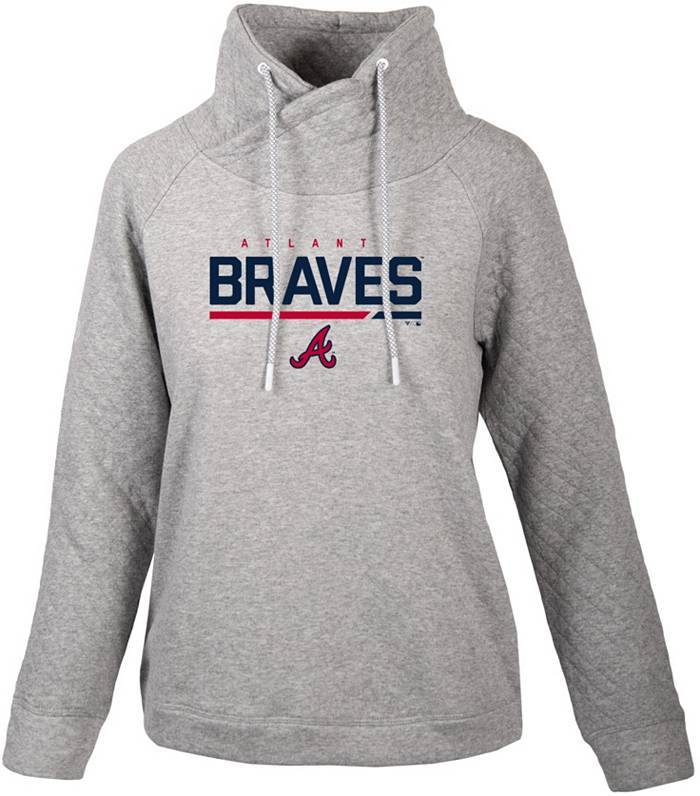 Men's Nike Navy/Red Atlanta Braves Authentic Collection Short Sleeve Hot Pullover Jacket