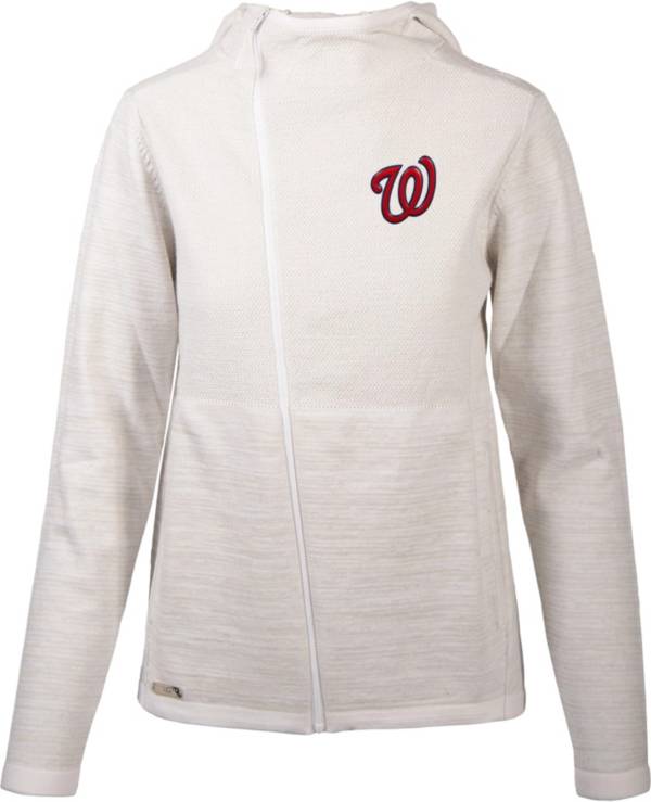 Levelwear Women's Washington Nationals White Cora Insignia Core Full Zip Jacket product image