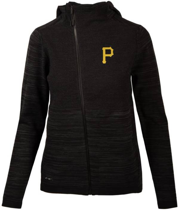 Levelwear Women's Pittsburgh Pirates Charcoal Cora Insignia Core Full Zip  Jacket