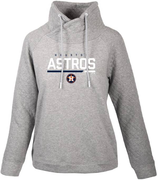 Levelwear Women's Houston Astros Gray Vega Cut Off Fleece Sweatshirt product image